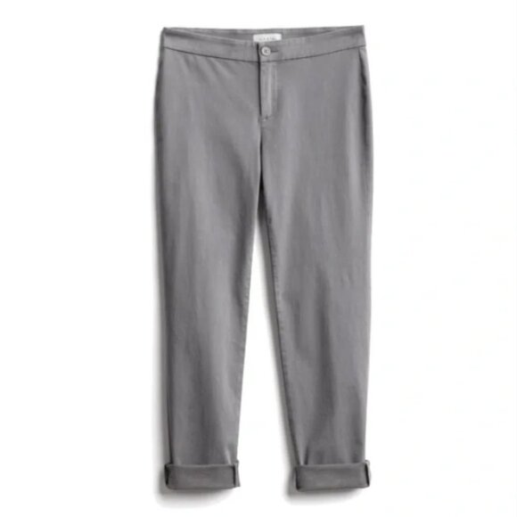 LILA RYAN Pants - NEW Lila Ryan The Zuri Skinny Pants Steel Gray Tapered Trouser Brushed Satin
